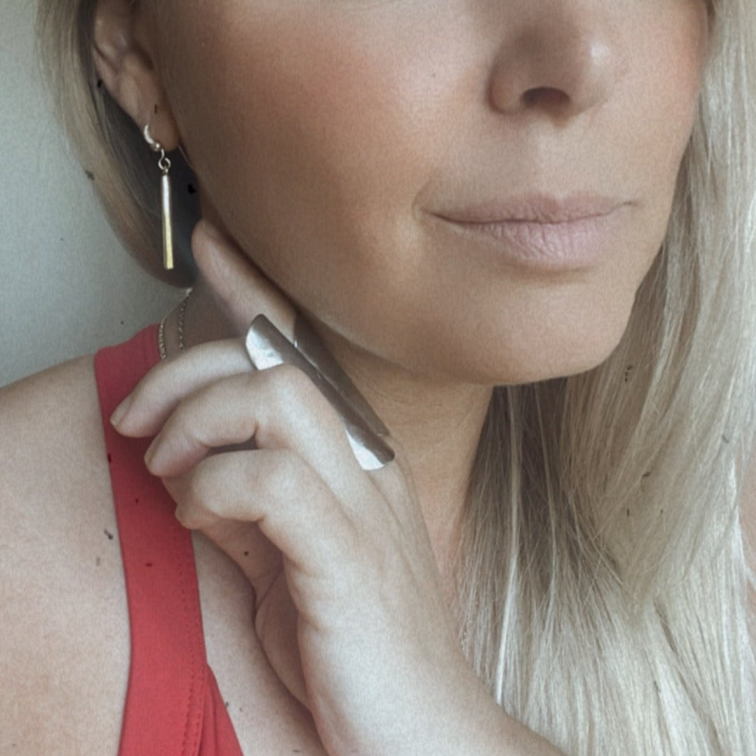 101 Bar Earrings :: 24k Gold Filled