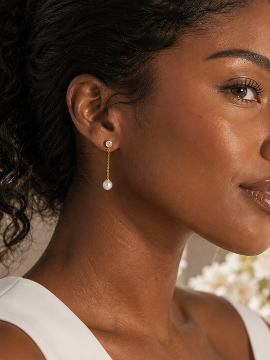 Pardon Moi Pearl Earrings :: 14k Gold Filled