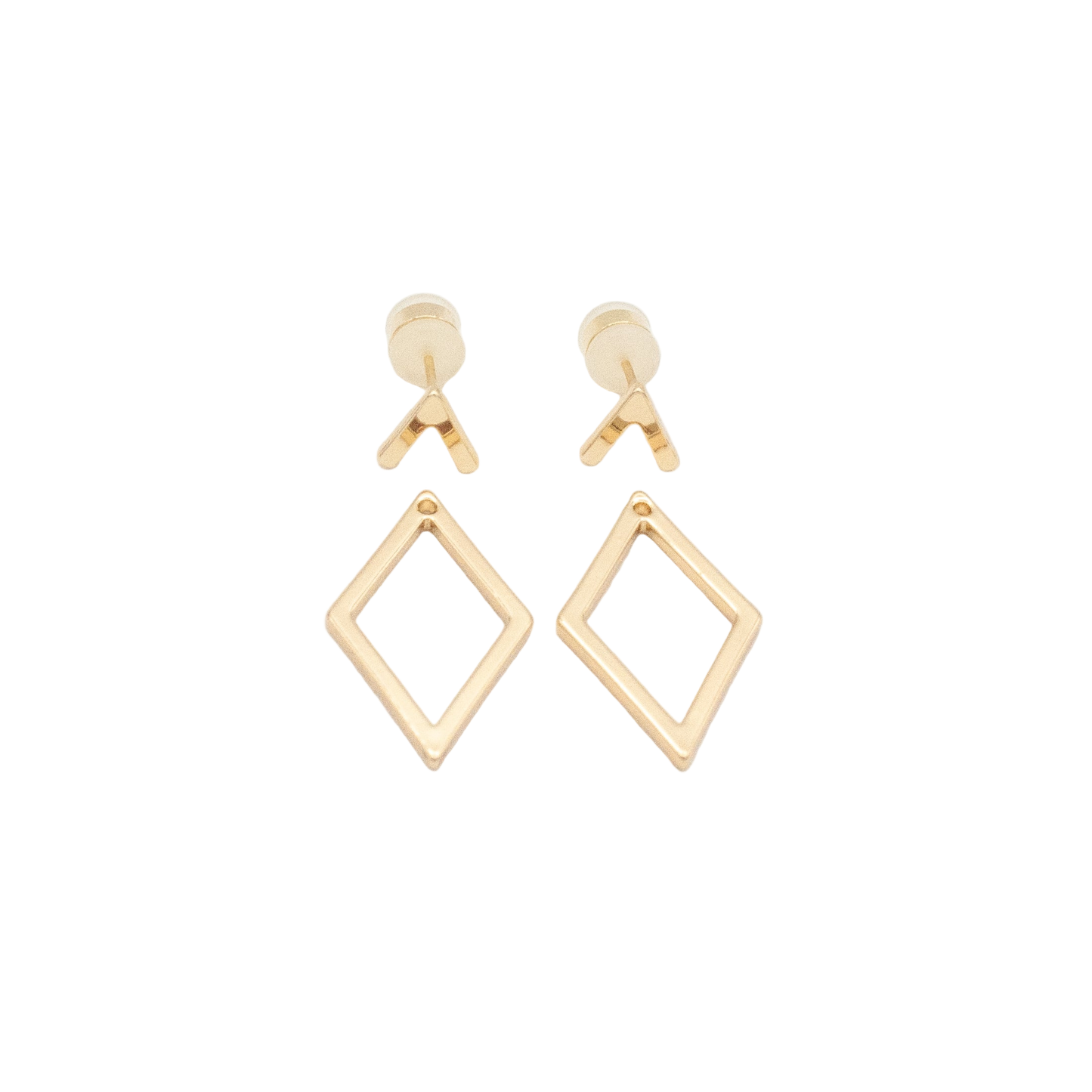 Diamond Jackets (2-In-1) Earrings
