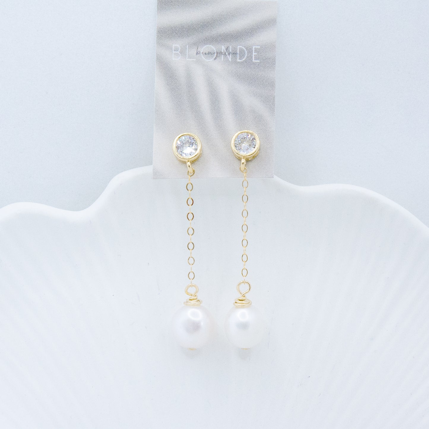 Pardon Moi Pearl Earrings :: 14k Gold Filled