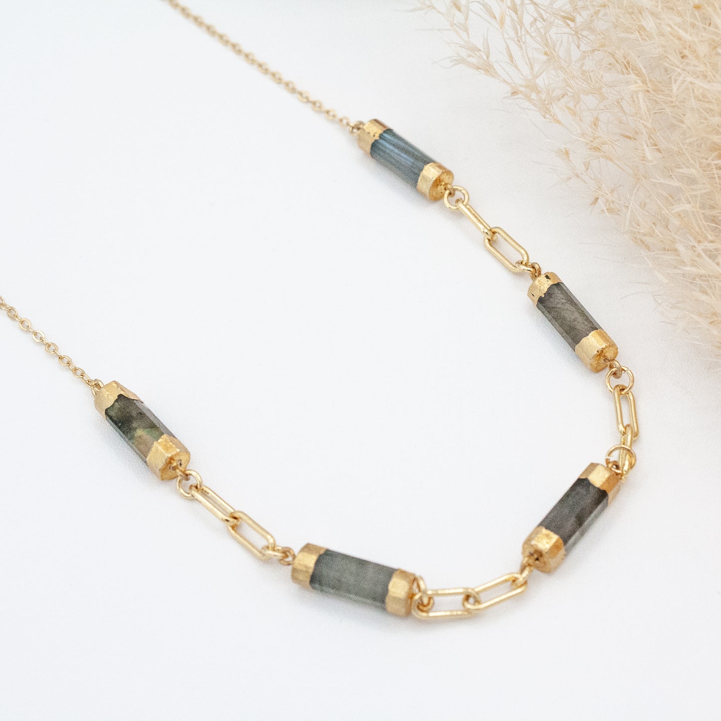 Flotilla Labradorite Necklace :: 14k Gold Filled