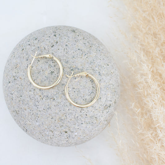 Timeless Gold Hoops :: 14k Gold Filled