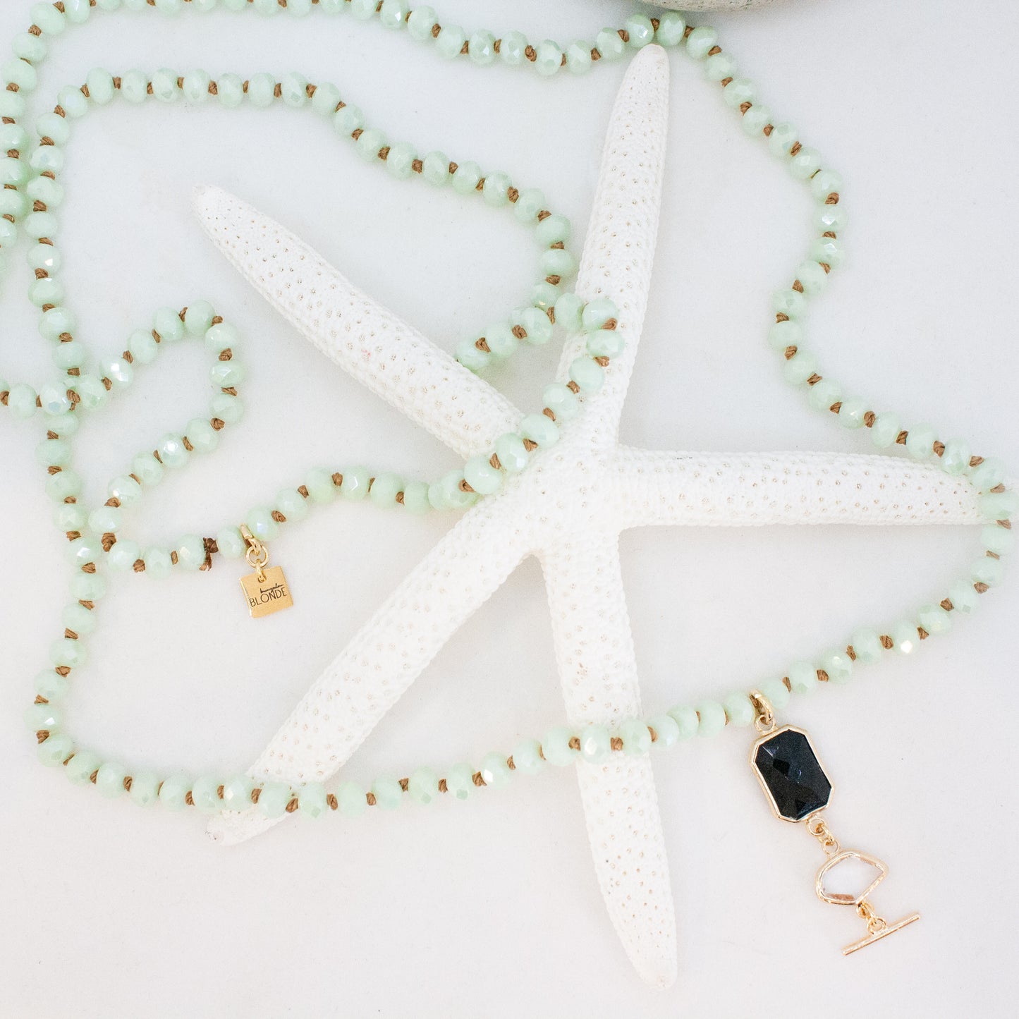 Spa Day Necklace :: Pearlized Mint