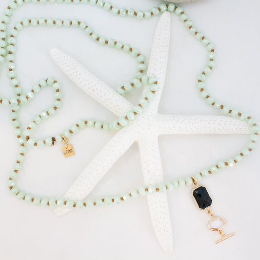Spa Day Necklace :: Pearlized Mint