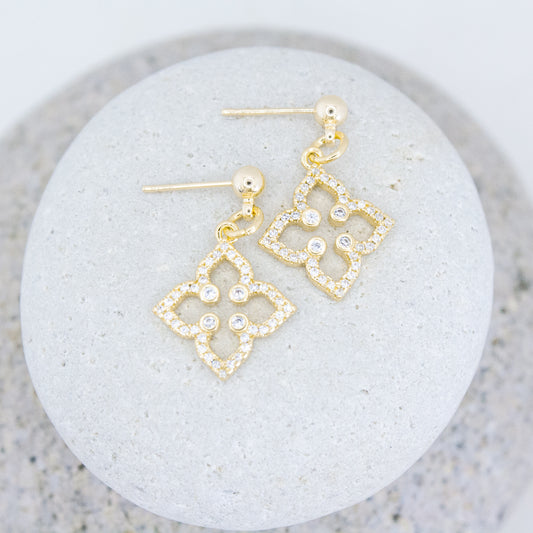 Clover Earrings :: 14k Gold Filled