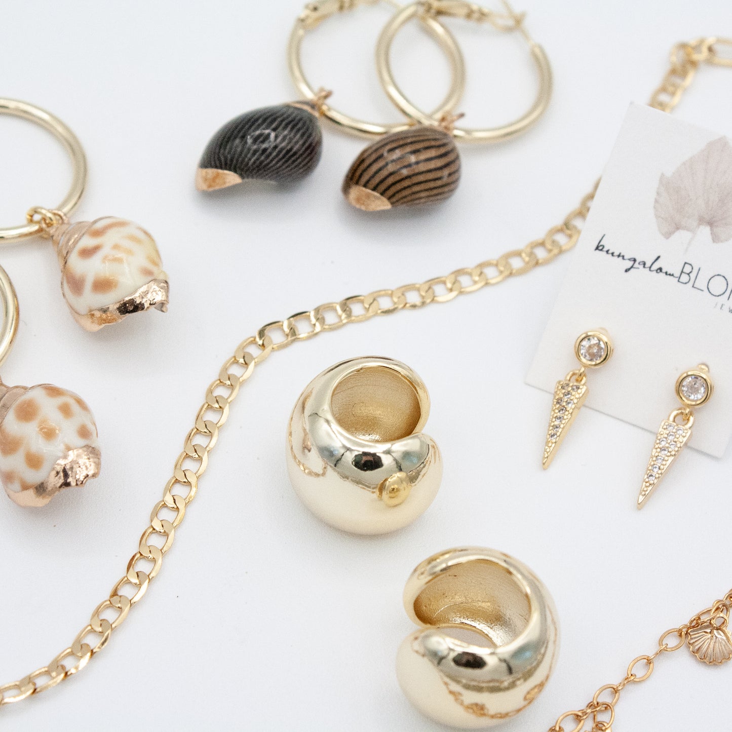 Shelly Hoop Earrings :: 14k Gold Filled