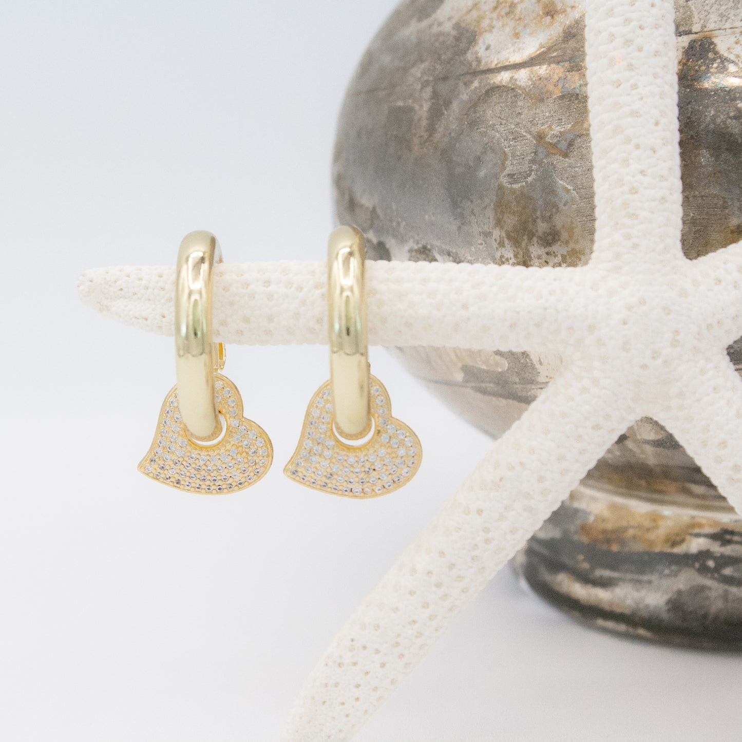 Heartbreaker Hoops (REVERSIBLE) : 14k Gold Filled