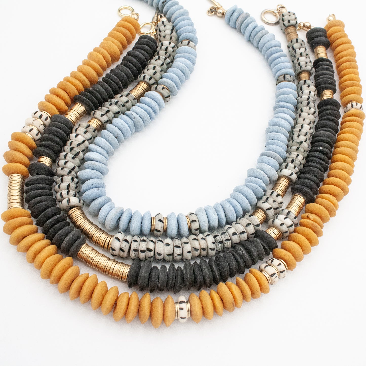 Antigua Beaded Necklace :: Saffron