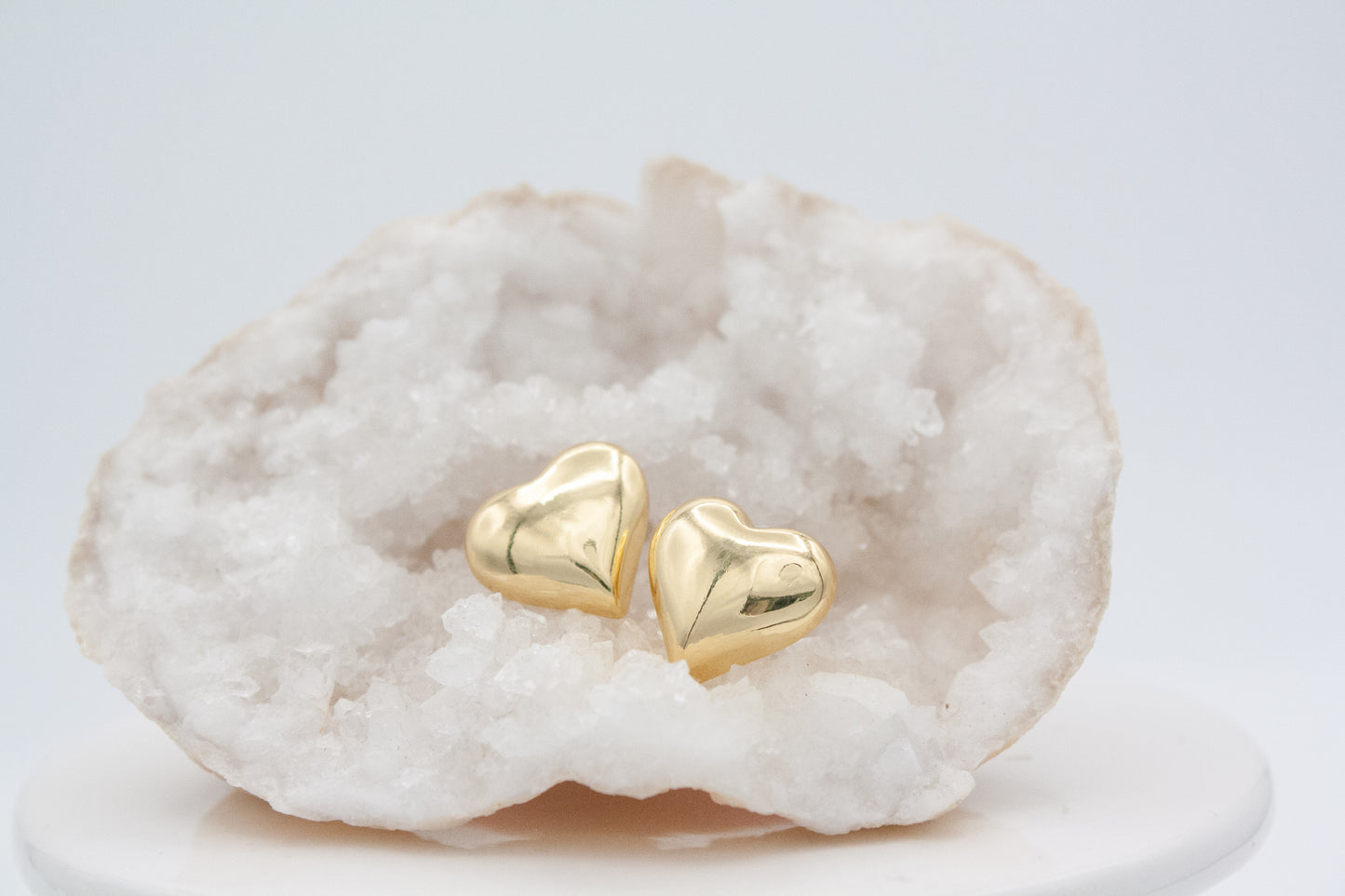 'Love Bubbles' Heart Earrings :: 24k Gold Filled