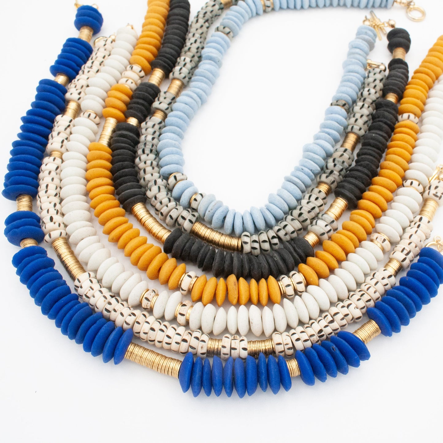 Antigua Beaded Necklace :: Cloud White