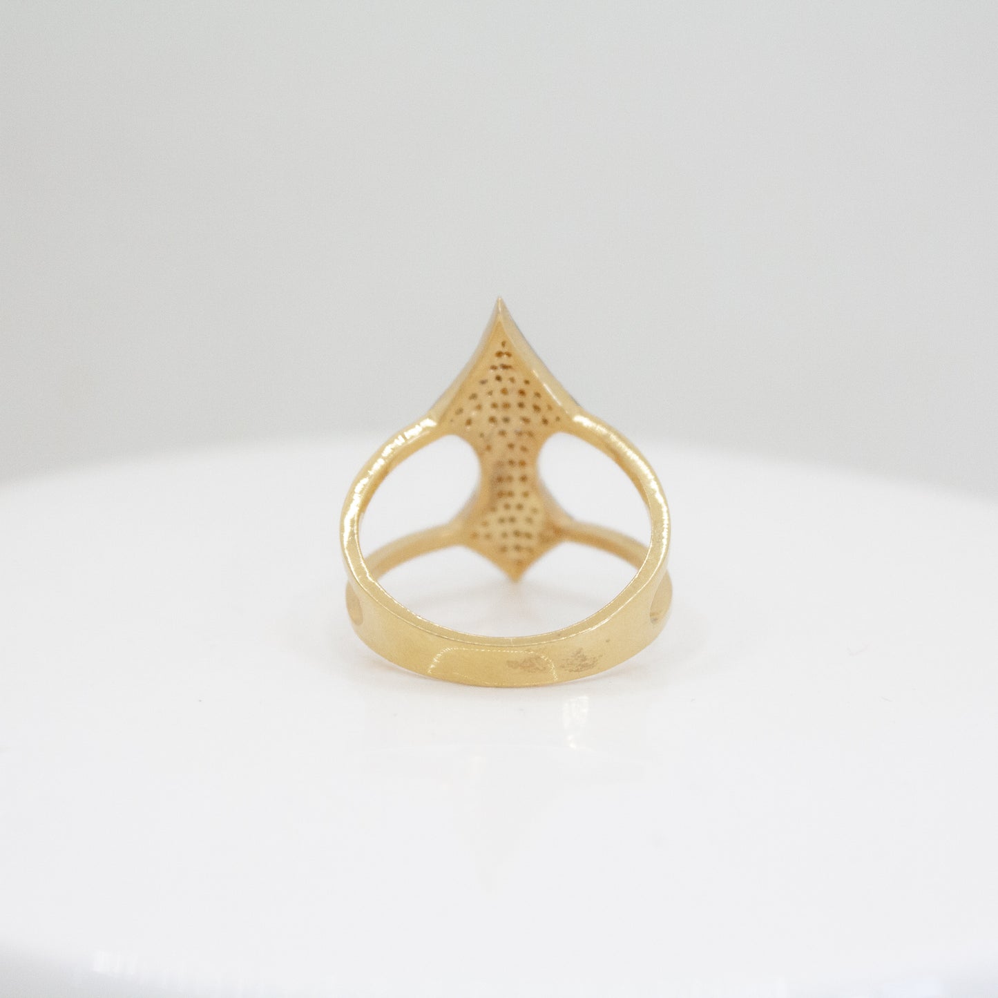 Pave Diamond Valyrian Shield Ring