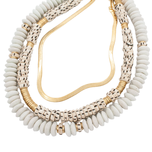 Barbudos Beaded Bone Necklace