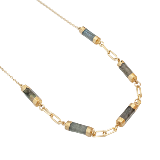 Flotilla Labradorite Necklace :: 14k Gold Filled