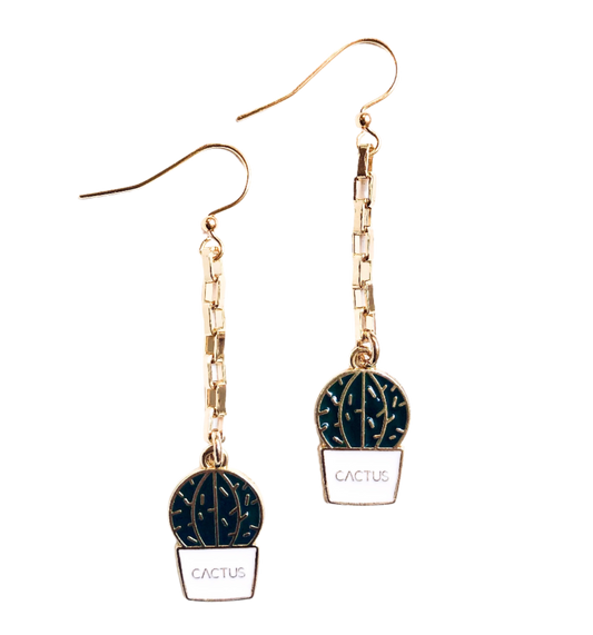 Plant Lovers Cactus Earrings