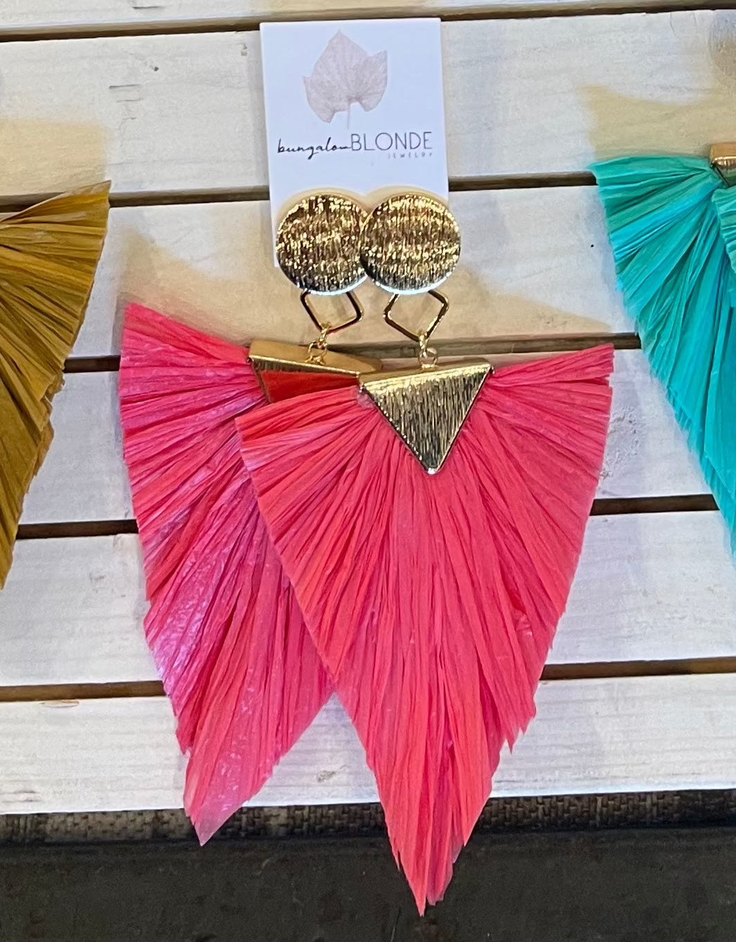 Palm Leaf LaLa Earrings (8 Colors)