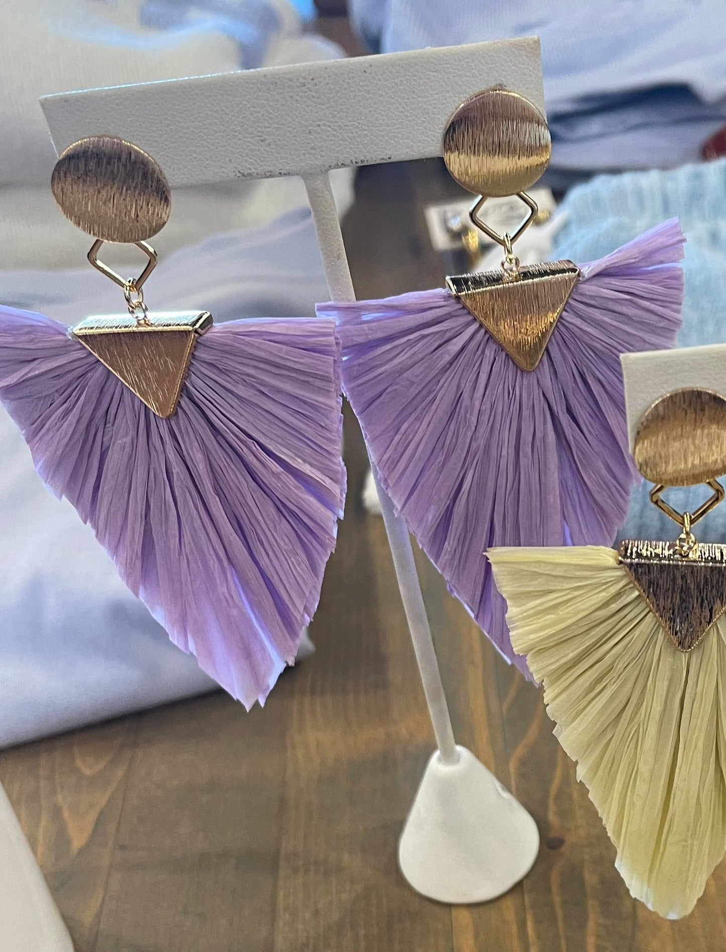 Palm Leaf LaLa Earrings (8 Colors)