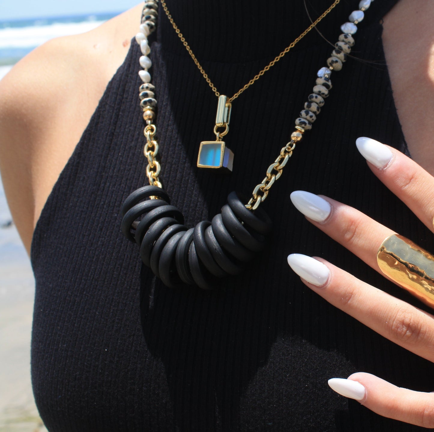 Whispering Marsh Necklace :: 24k Gold Filled