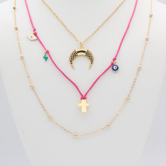 Satellite Layering Chain :: 14k Gold Filled