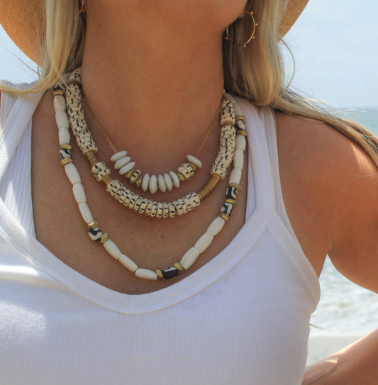 Maasai Bone + Brass Necklace