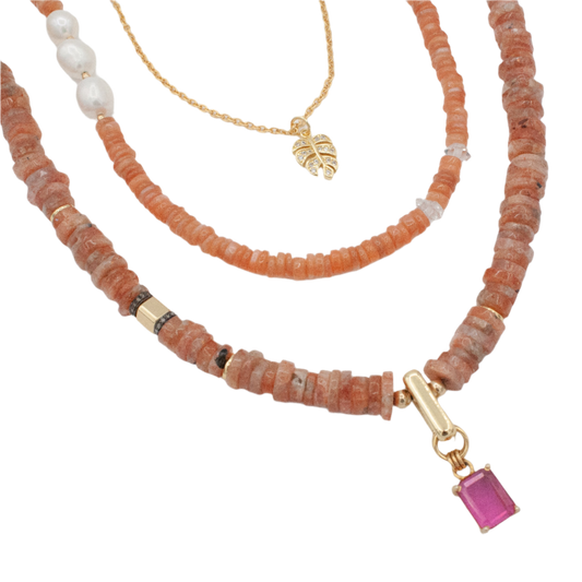 Mini Monstera Necklace