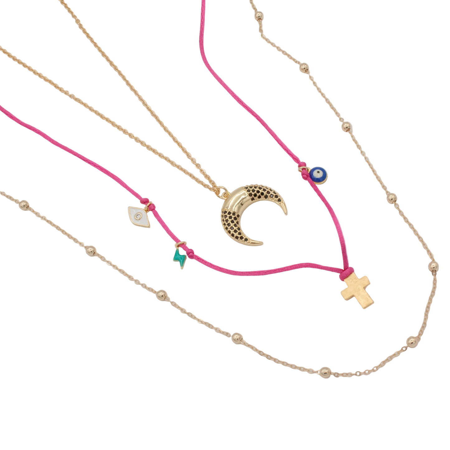 Island Strand Necklace :: Crete Evil Eye