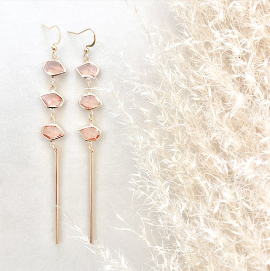 Bali-Ali Gemstone Earrings :: Peaches