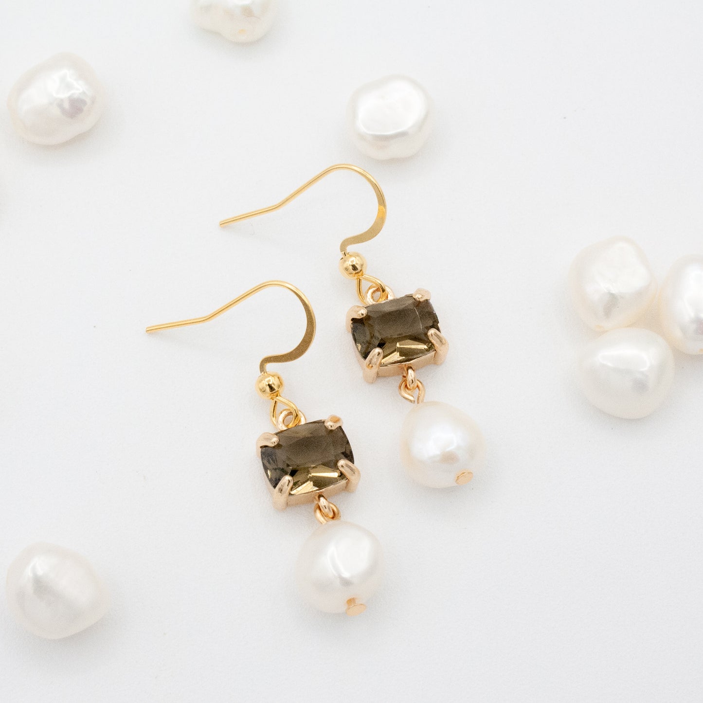 Sea Salt & Silk Pearl Earrings
