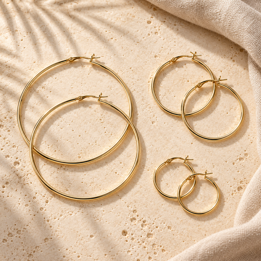 Timeless Gold Hoops :: 14k Gold Filled