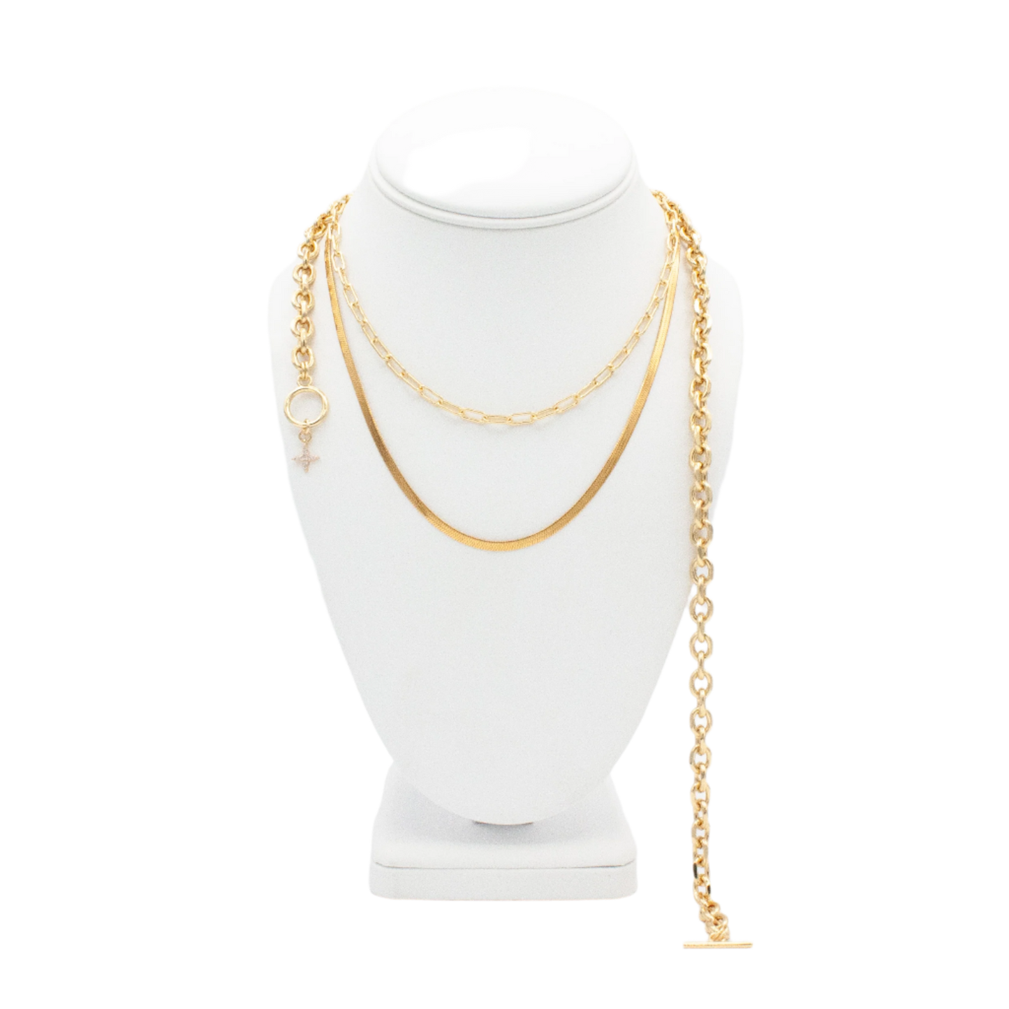 Trifecta Necklace : Gold Filled