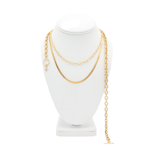 Trifecta Necklace : Gold Filled