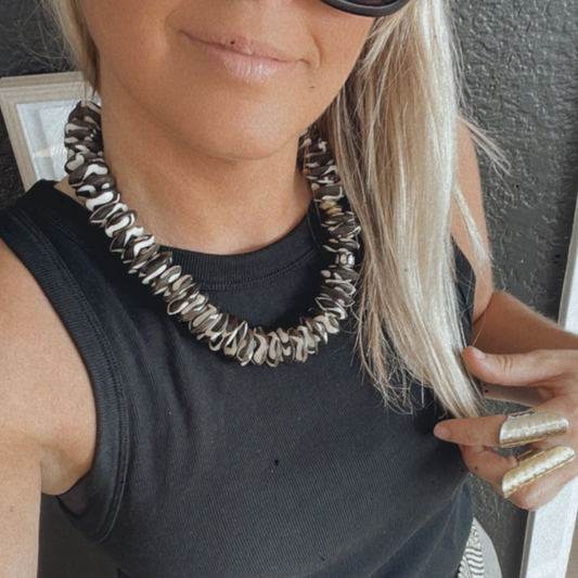 Samba Batik Pave Diamond Necklace