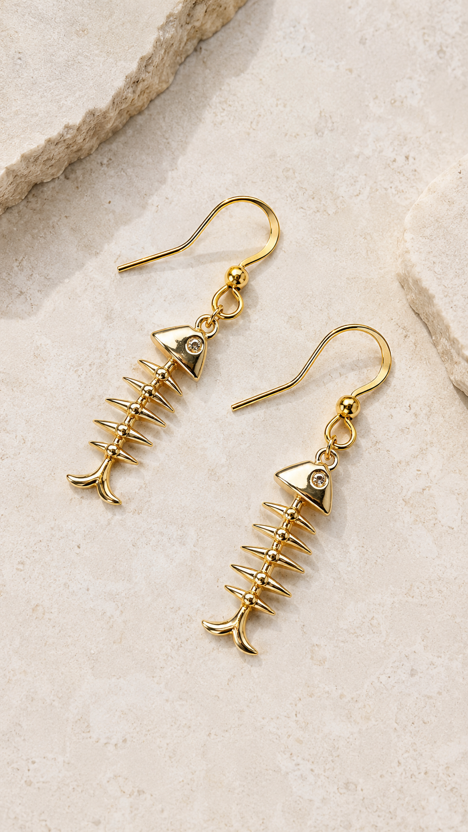 Bone Fish Flex Earrings