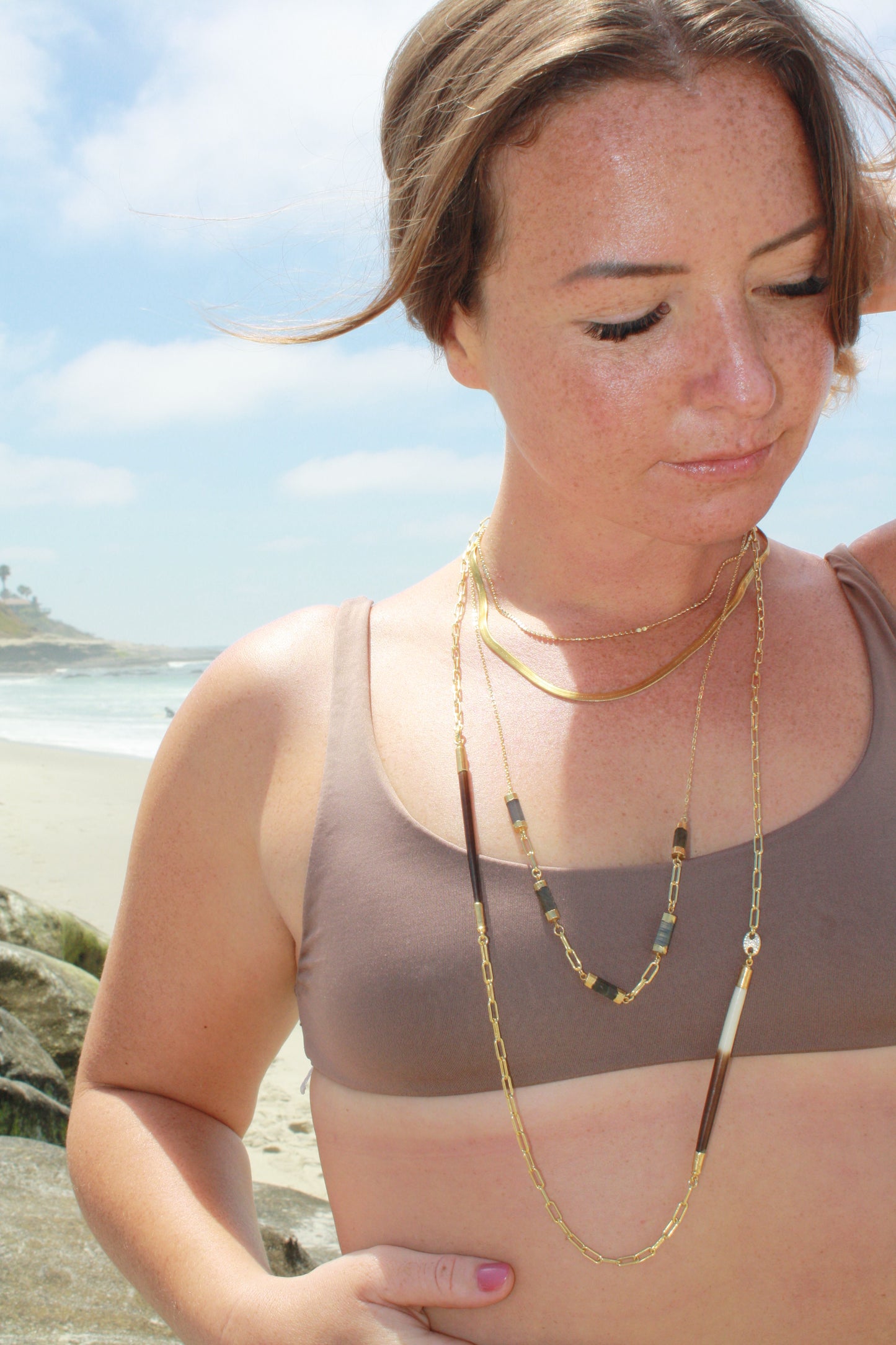 Flotilla Labradorite Necklace :: 14k Gold Filled