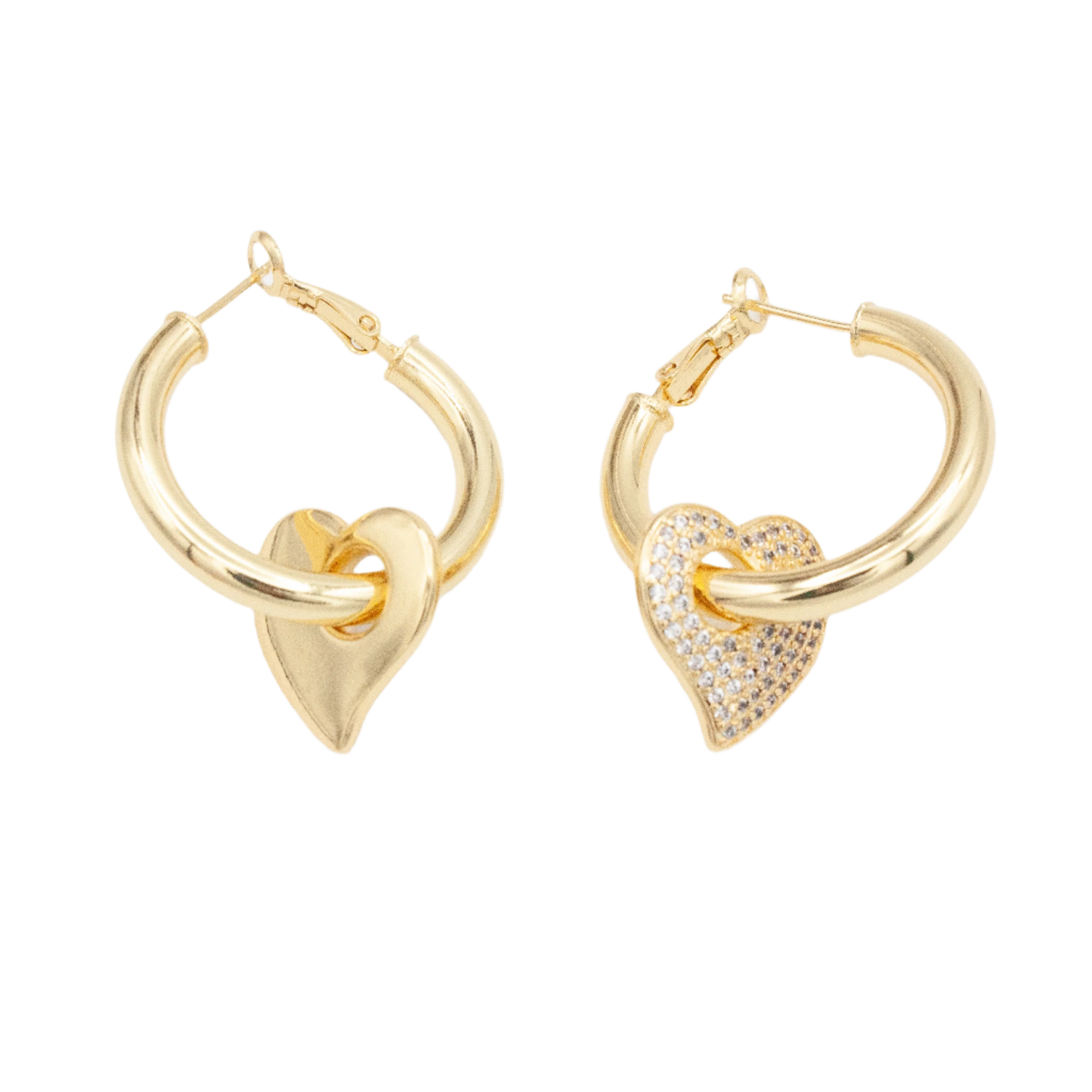 Heartbreaker Hoops (3 in 1) : 14k Gold Filled