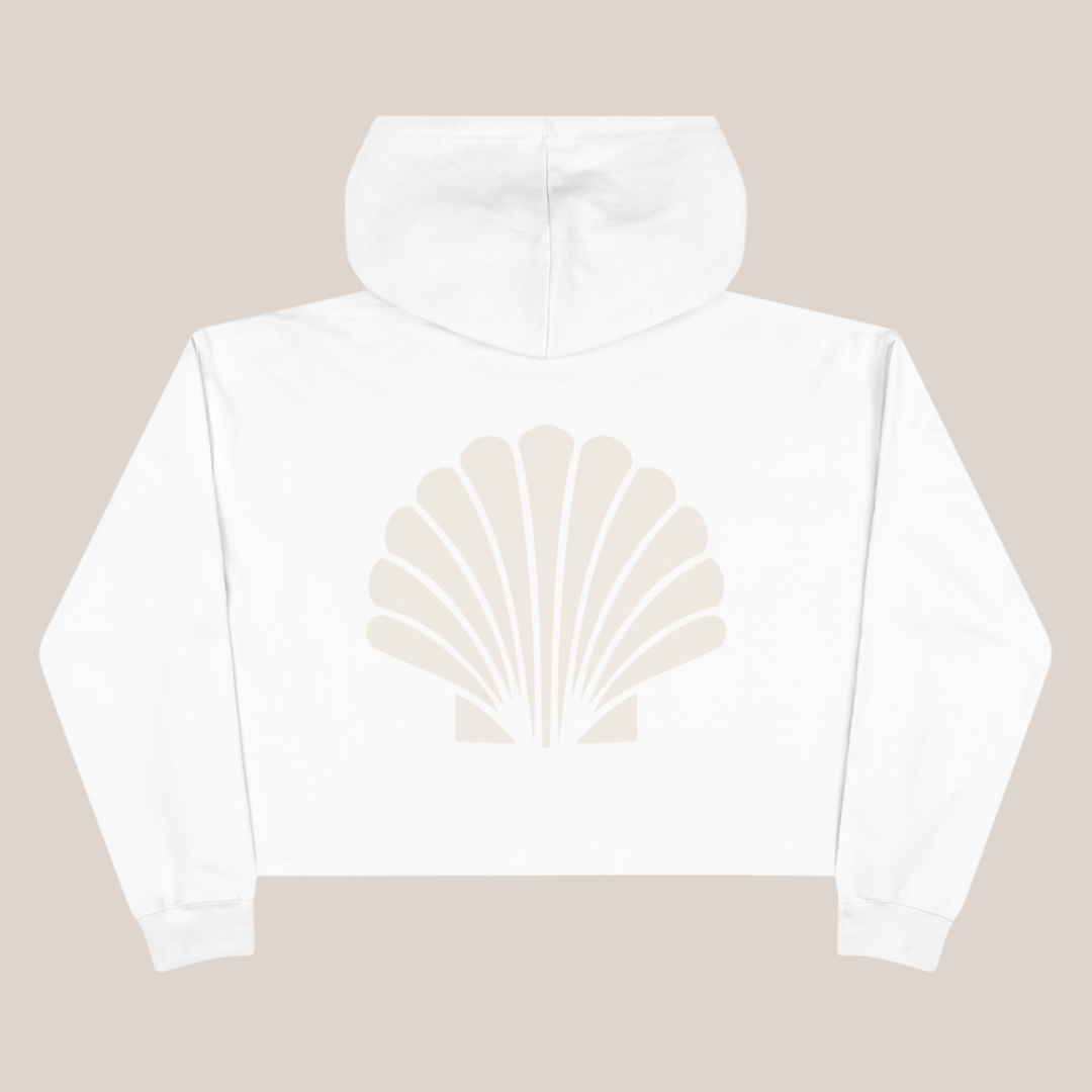Pineapple Seashell Crop Hoodie