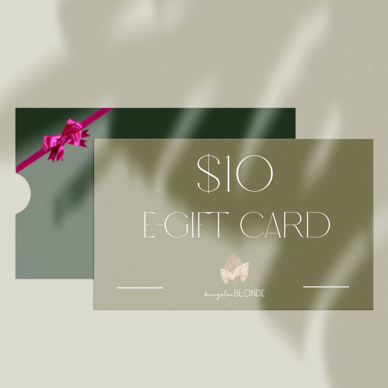 bungalowBlonde Jewelry DIGITAL e-GIFT CARD