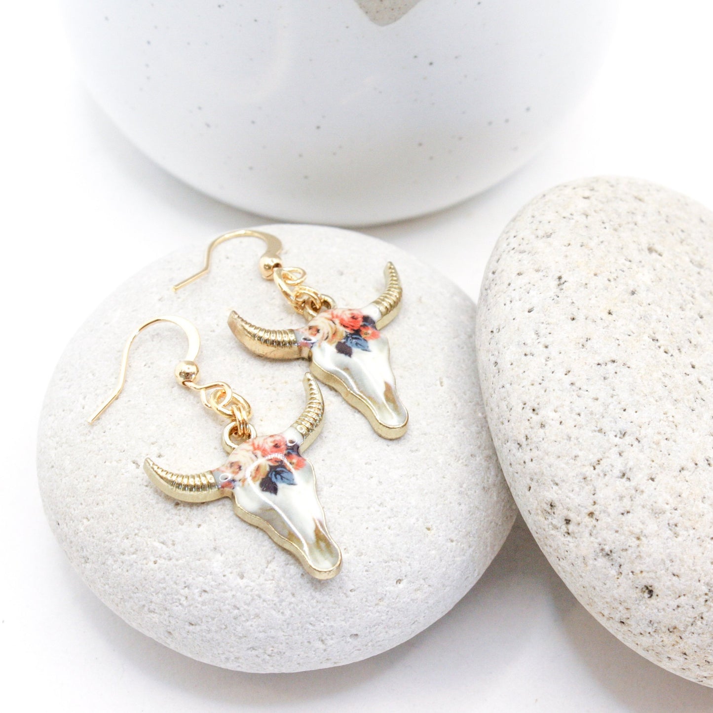 Steer Head Earrings :: Kahlo