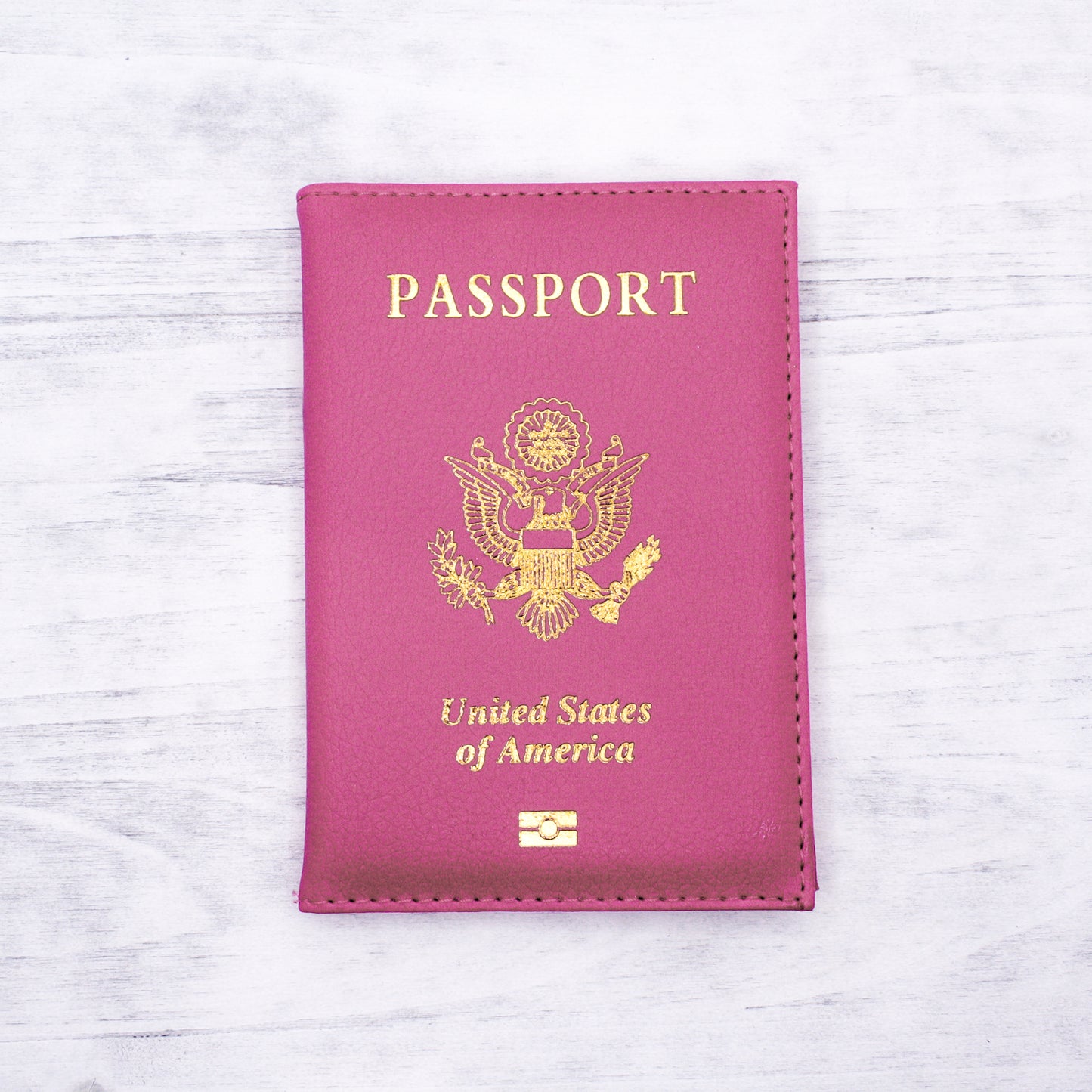 First Class Pink Passport Cover
