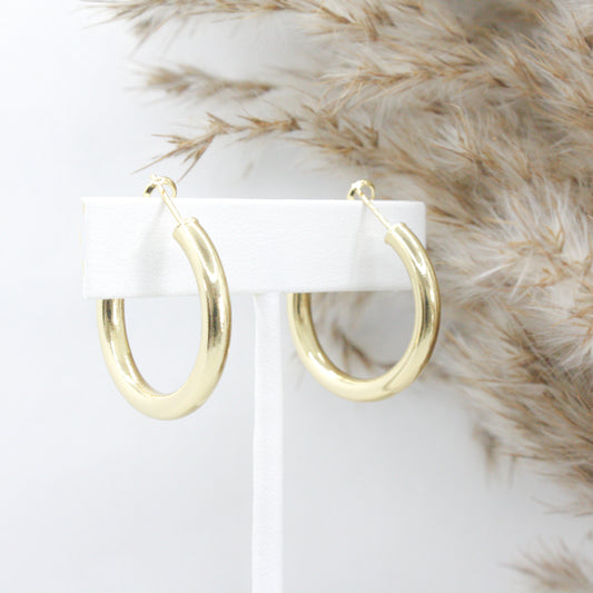 Bantam Hoop Earrings :: 14k Gold Filled