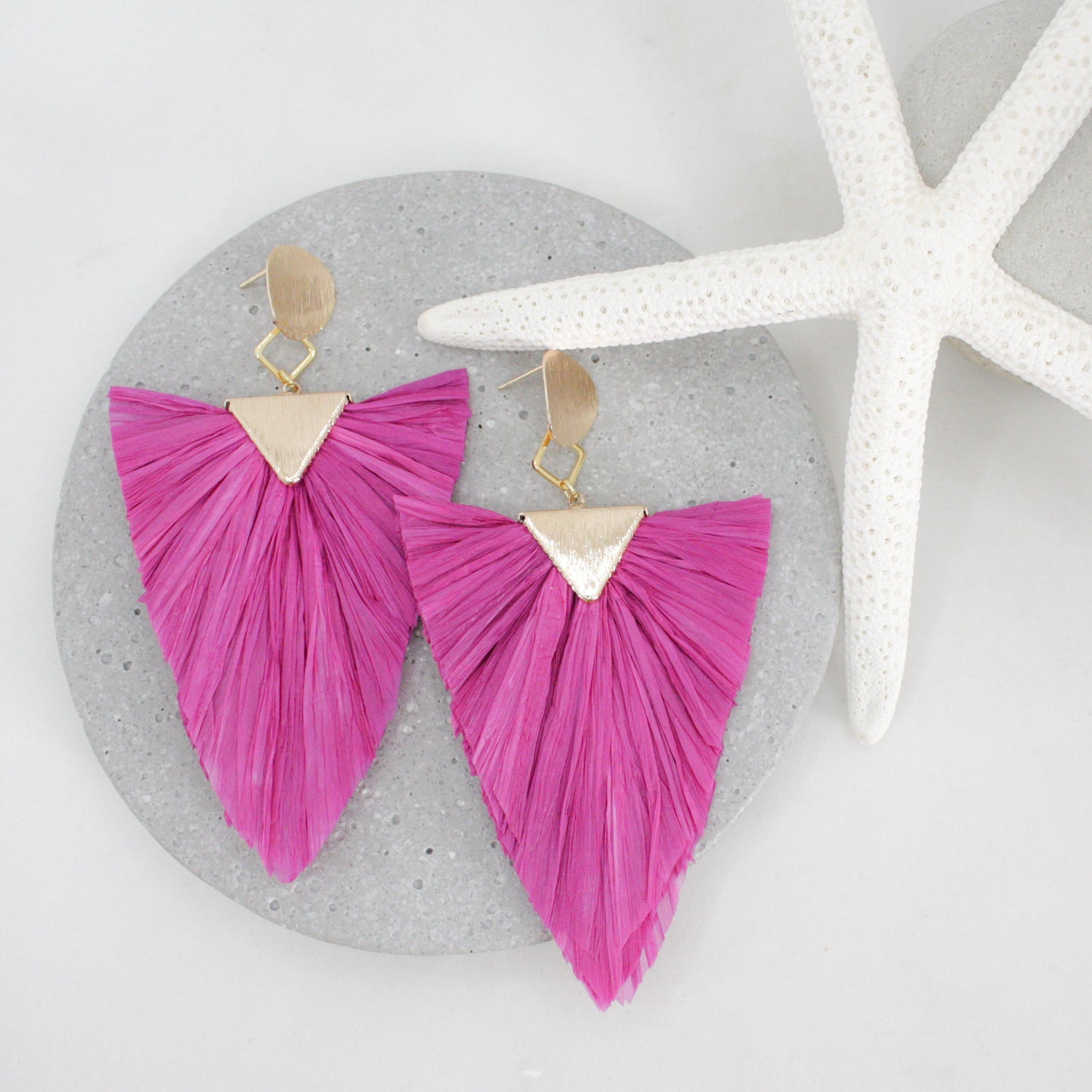 Palm Leaf LaLa Earrings (8 Colors)