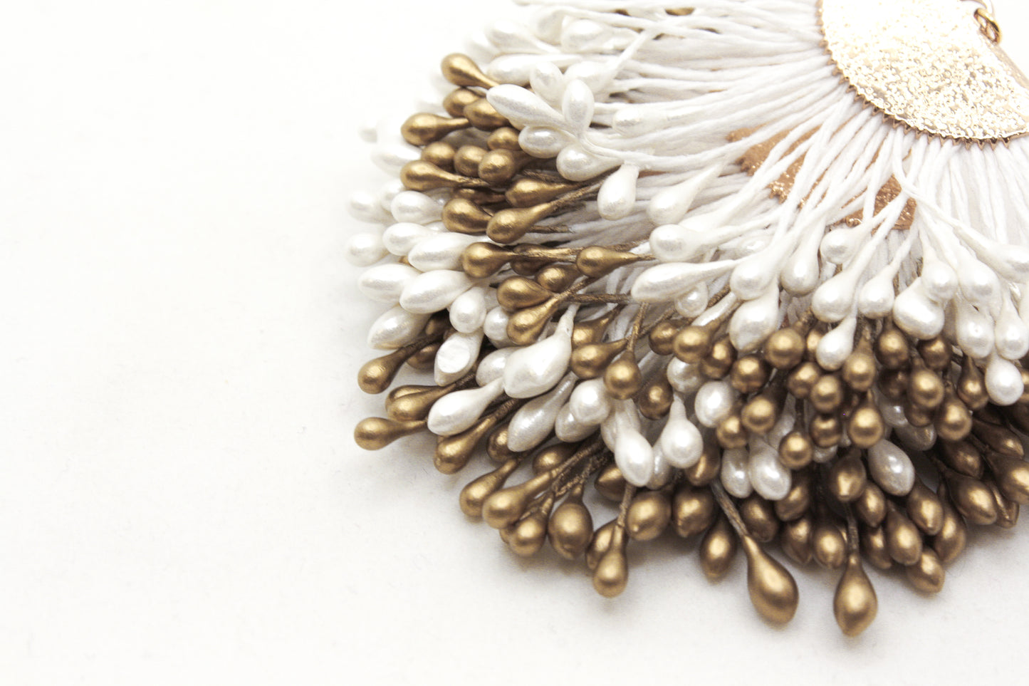 Firework Tassel Fringe Earrings : Gold