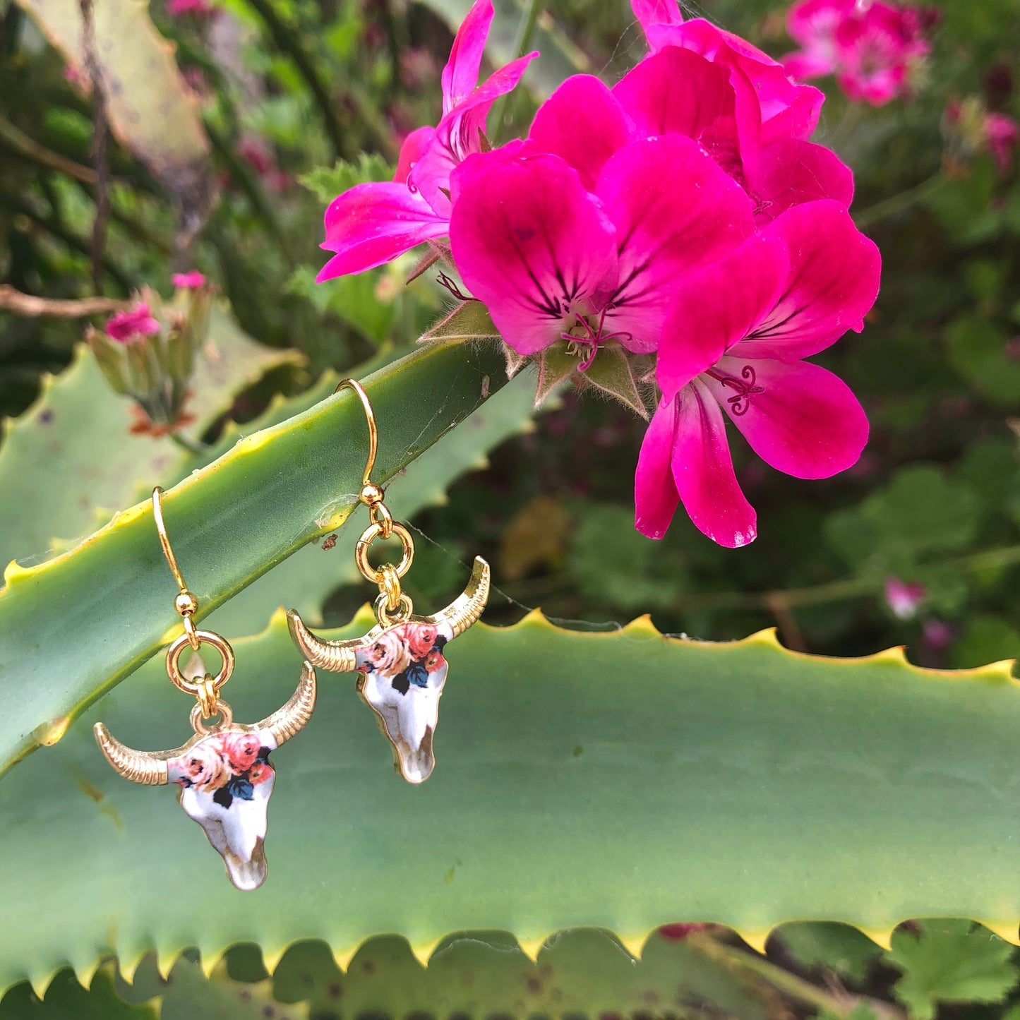 Steer Head Earrings :: Kahlo