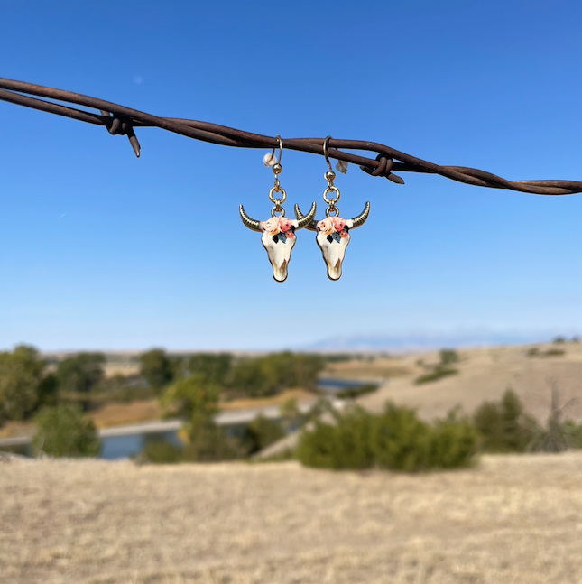 Steer Head Earrings :: Kahlo