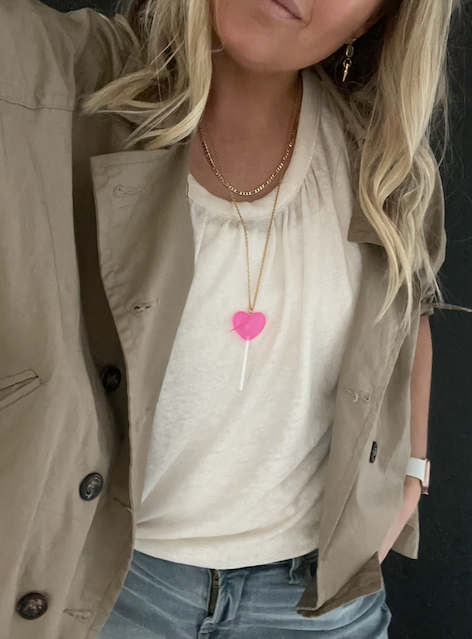 Heart Lollipop Necklace