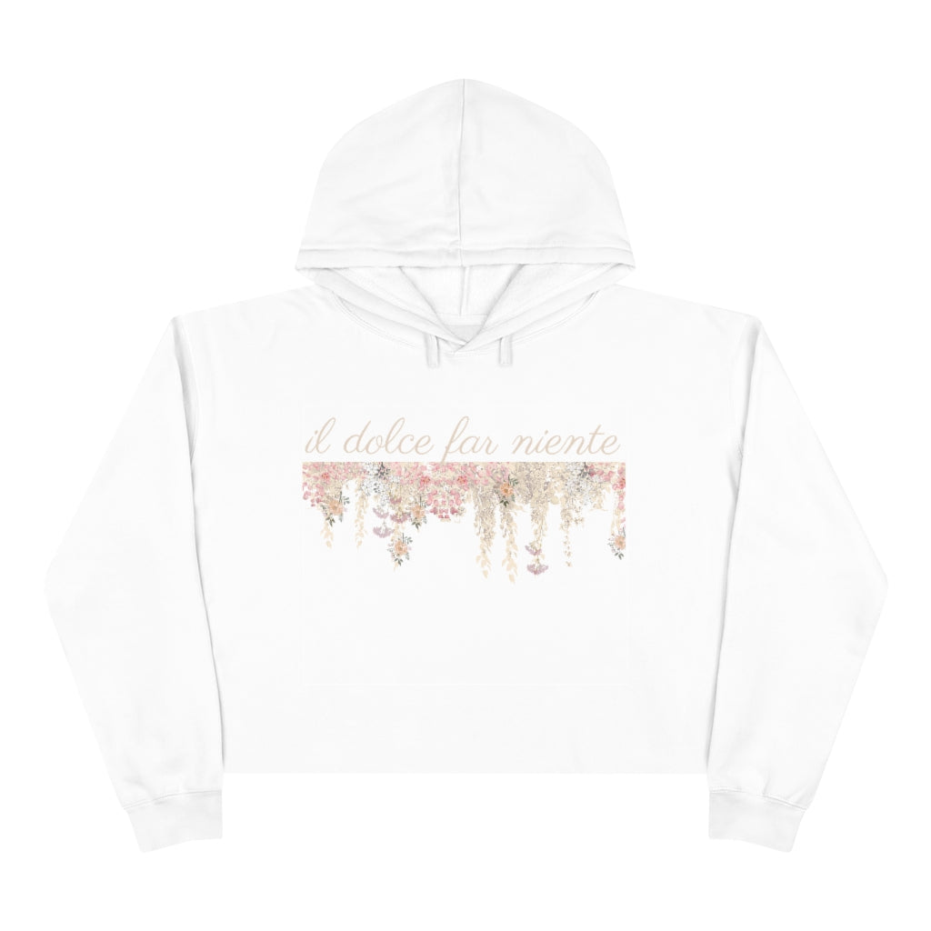 Sweetness Of Doing Nothing Cropped Hoodie