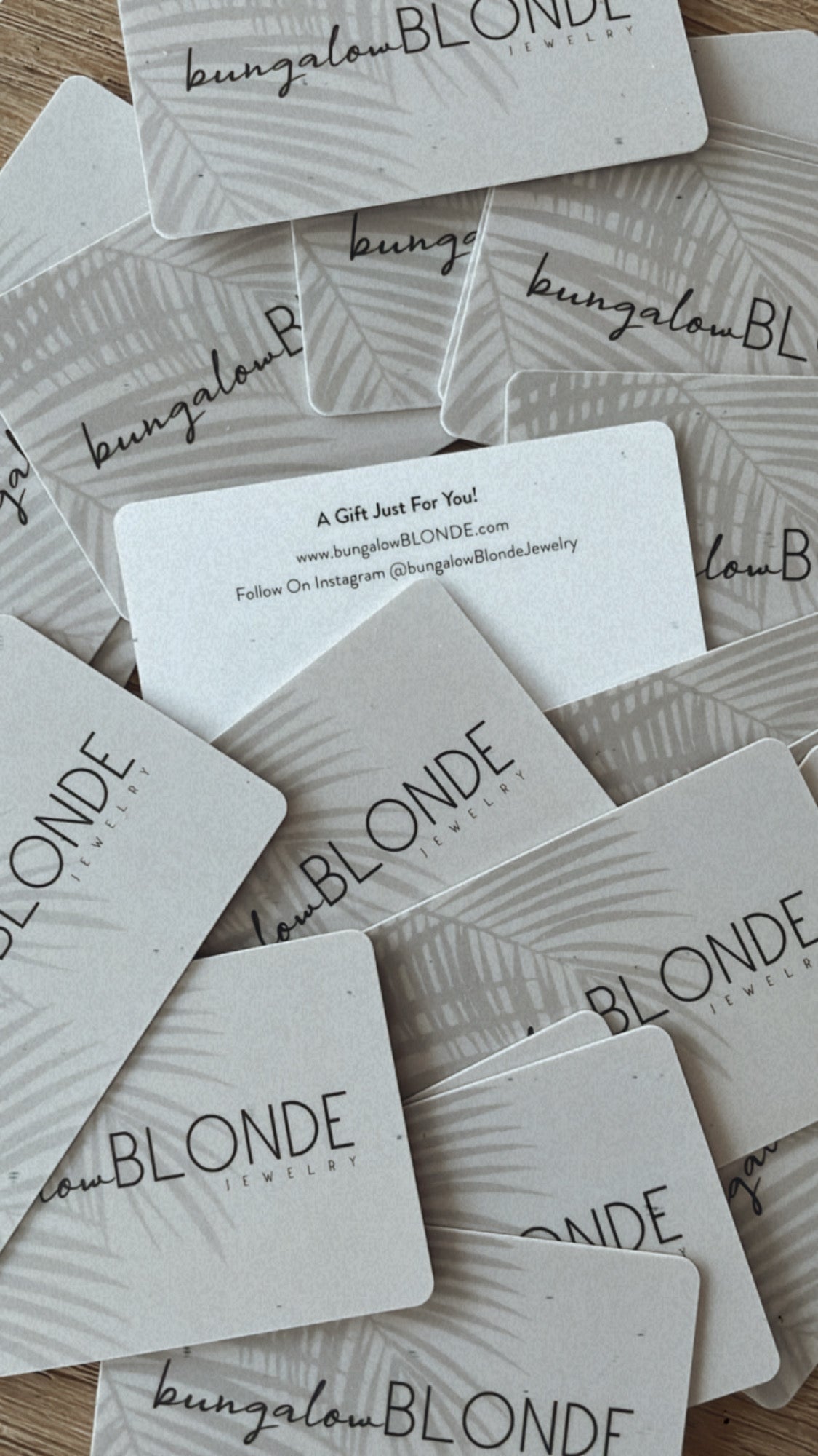 bungalowBlonde Jewelry PHYSICAL Gift Card