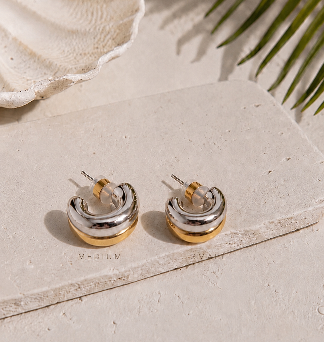 Millie Two-Toned Earrings