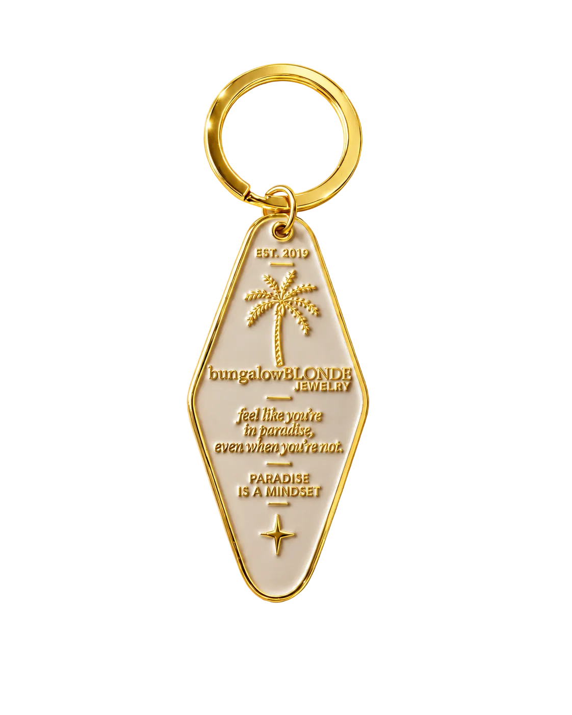 bungalowBLONDE Paradise Motel Keychain