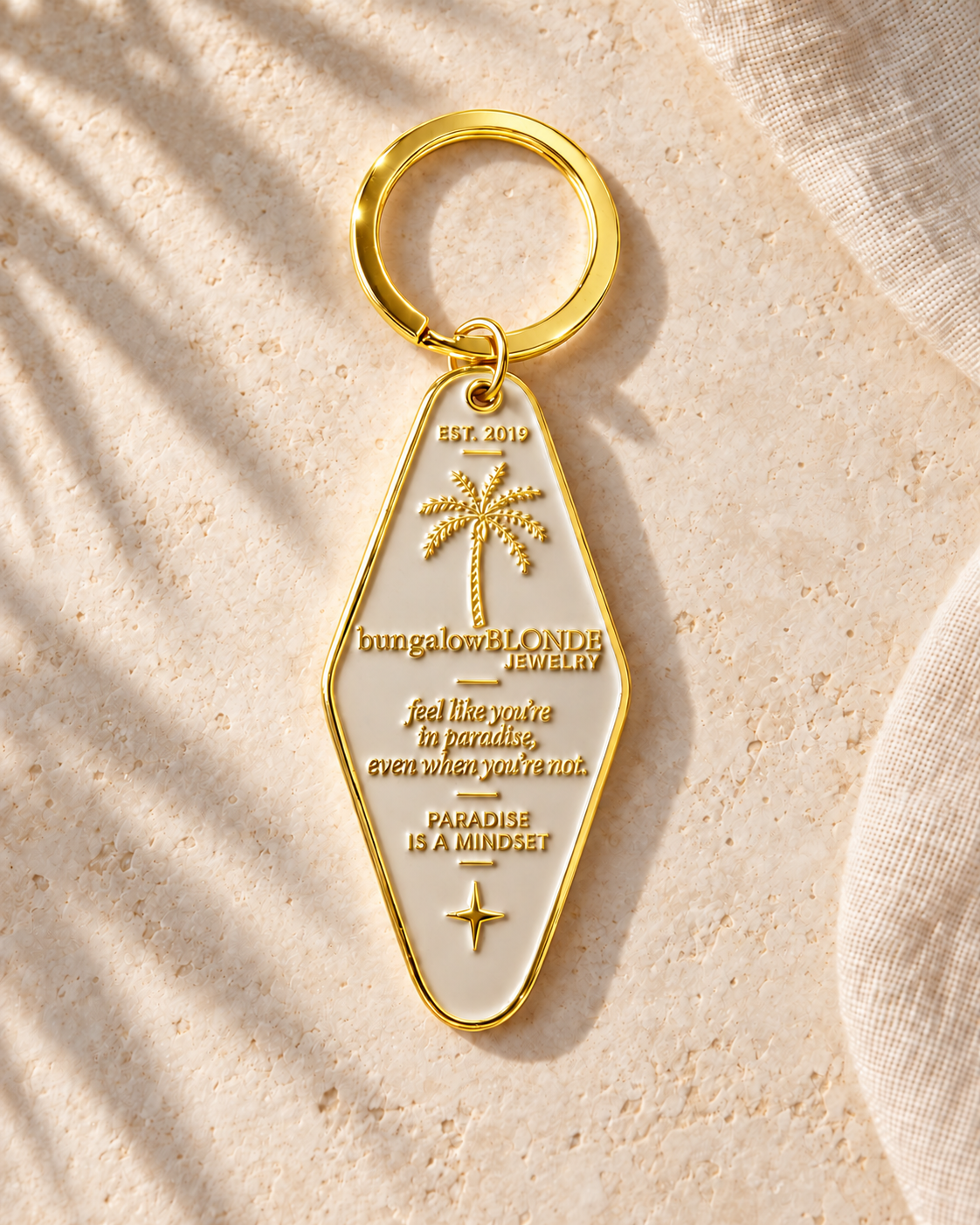 bungalowBLONDE Paradise Motel Keychain