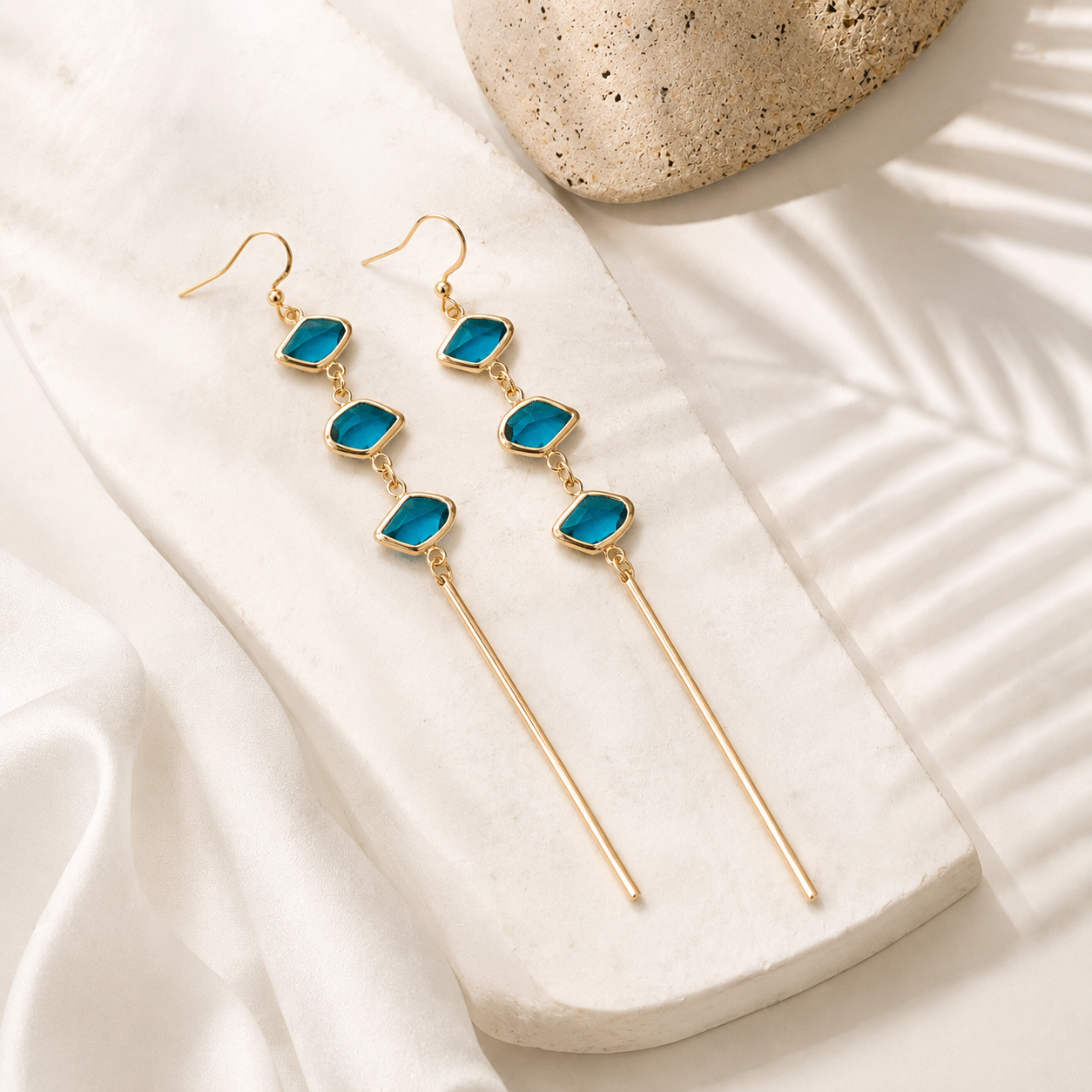 Bali-Ali Gemstone Earrings :: Island Ocean